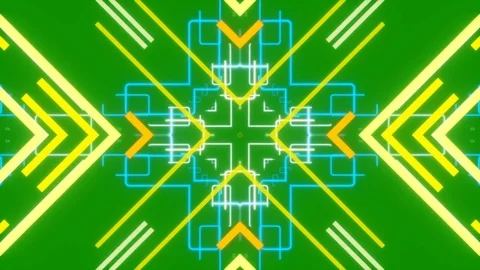 Green abstract background, moving lines, loop Stock Footage 71674486