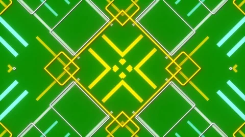 Green abstract background, moving lines, loop Stock Footage 71674788