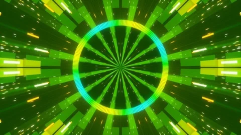 Green abstract background, moving shapes, loop Stock Footage 77170721