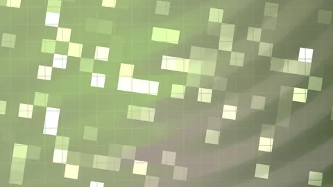 Green abstract background with seamless square pattern and geometric texture Stock Footage 322004224