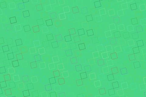 Green abstract background with squares pattern Stockillustratie
