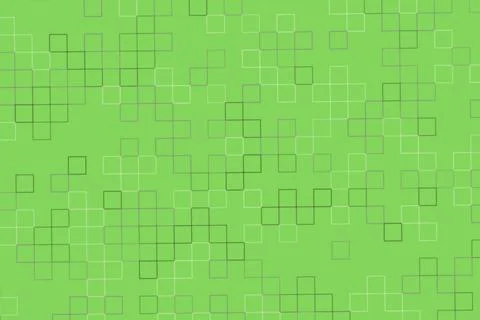 Green abstract background with squares pattern Stock Photos