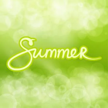 Green Abstract Background with Text Summer 스톡 일러스트