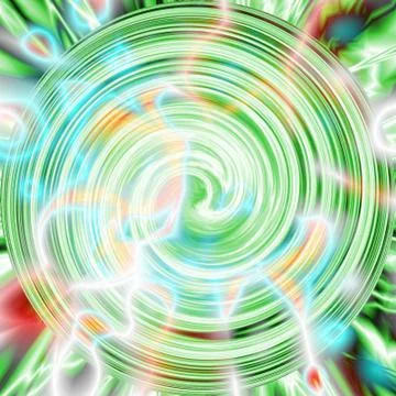 Green abstract background texture, psychedelic. Stock Illustration