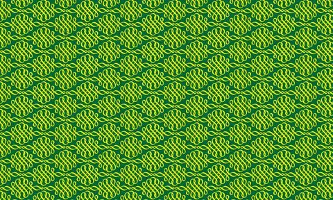 Green abstract background with textured lines and soft fabric-like surface Stock Illustration