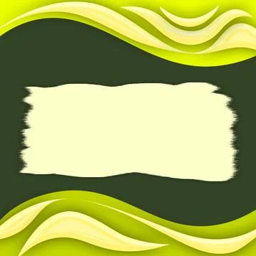 Green Abstract Background Torn Paper Copy Space Vector Layout Illustrazione stock