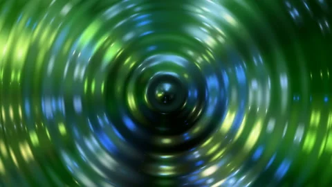 Green abstract background, waves light, loop Stock Footage 86676868