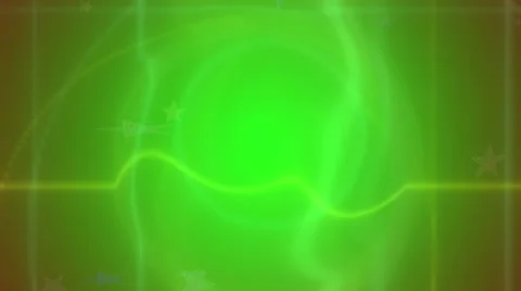Green abstract blurred background with moving curved lines and falling stars Видео 65823711