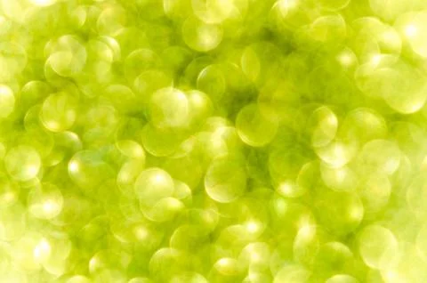 Green abstract bokeh background, creative design. holiday decoration. Stock Photos