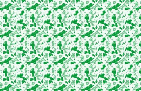 Green Abstract Camouflage Seamless Pattern Background Texture Illustrazione stock