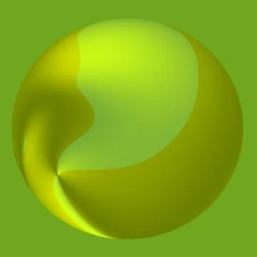 Green abstract candy ball - 3d drop background Stock Illustration