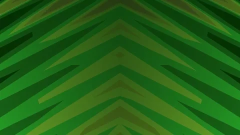 Green abstract chevron pattern with sharp geometric shapes creating a layered ef Stock Footage 330929218