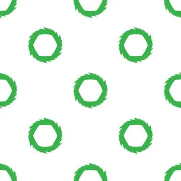 Green abstract circle pattern seamless vector Stock Illustration