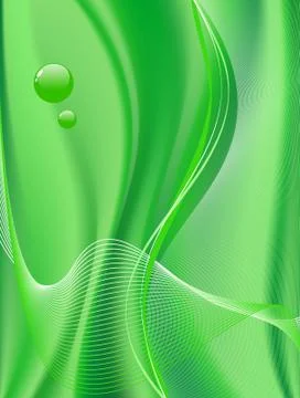 Green abstract composition Stock Illustration