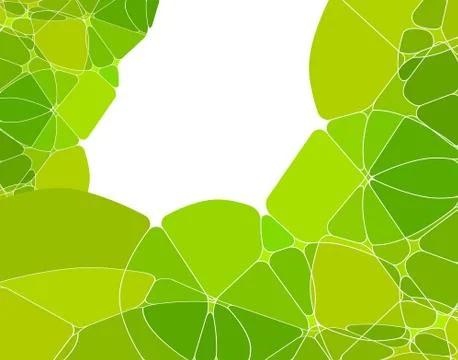 Green abstract composition Stock Illustration