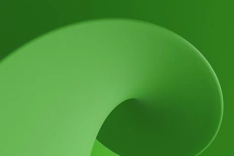 Green abstract computer generated 3D distorted shape Illustrazione stock