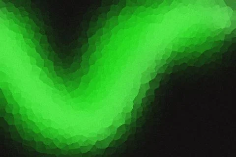 Green Abstract Crystallized Grainy Gradient Background With Wave Pattern Illustrazione stock