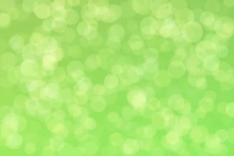 Green abstract defocused background, circle shape bokeh pattern. 库存插图