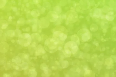 Green abstract defocused background, circle shape bokeh pattern. Foto stock