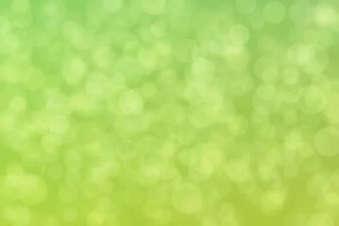 Green abstract defocused background, circle shape bokeh pattern. Foto stock