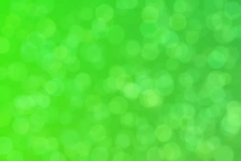 Green abstract defocused background, circle shape bokeh pattern. Foto stock