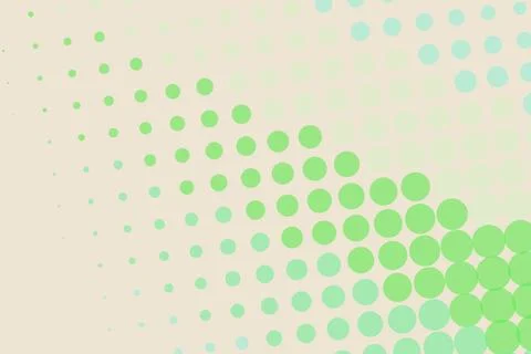 Green abstract dotted pattern on light background Stock Photos