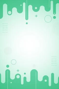 Green Abstract Drip Background with Geometric Shapes Stock Illustration