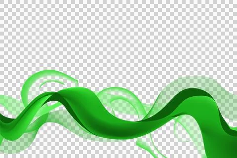 Green abstract dynamic wave background element decoration isolated 스톡 일러스트