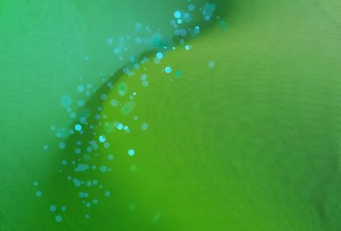 Green Abstract Fabric Texture Background With Wavy Pattern And Soft Gradien.. Stock Illustration