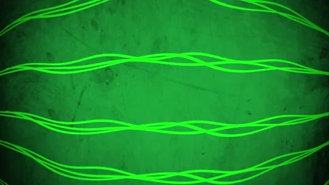 Green Abstract flowing Fluid waves of stripes over textured bulge background Stock Footage 272639133