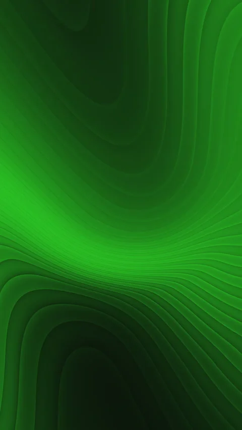 Green abstract flowing wave lines motion background, seamless looping animation Vídeos de archivo 330516236