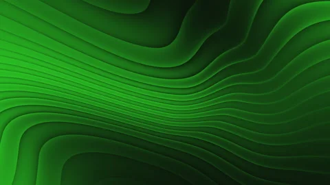 Green abstract flowing wave lines motion background, seamless looping animation Vídeos de archivo 330516239