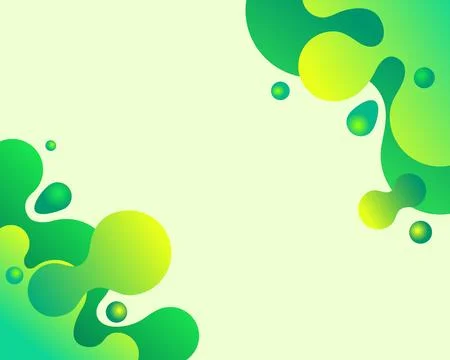 Green Abstract Fluid Background Stock Illustration
