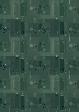 Green abstract geometric background Illustrazione stock