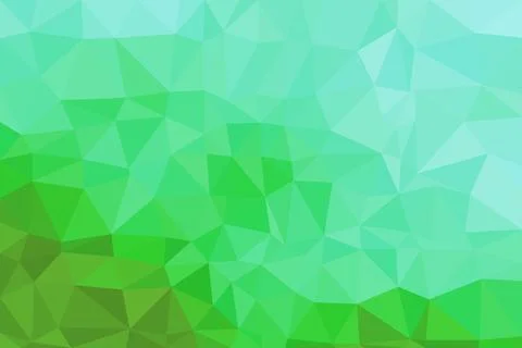 Green abstract geometric background with polygon shapes Stock Illustration