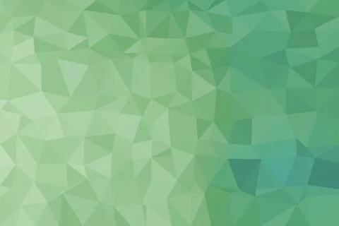 Green abstract geometric background with polygon shapes Stock Illustration