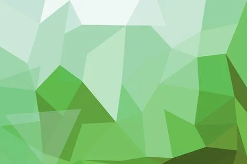 Green abstract geometric background with polygon shapes Stock Illustration
