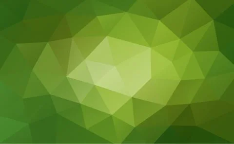 Green abstract geometric background, rumpled triangular, low poly style Stock Illustration