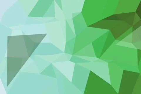 Green abstract geometric background with triangles and polygons 写真素材