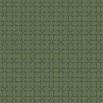 Green abstract geometric circles tile seamless pattern background Stock Illustration