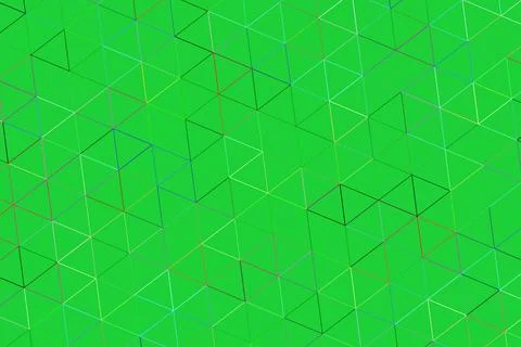 Green abstract geometric pattern background with lines and shapes Stock Illustration
