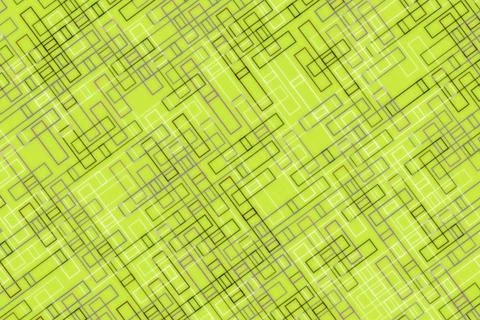 Green abstract geometric pattern with lines and shapes Stock Illustration
