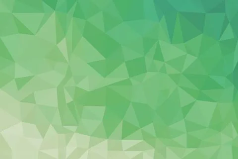 Green abstract geometric pattern with polygons and shades Stock Illustration