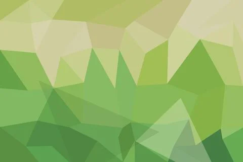 Green abstract geometric pattern with various triangles Stock Illustration