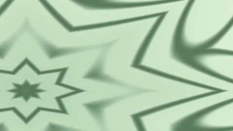 Green Abstract Geometric Star Pattern Motion Background Stock Footage 345652264