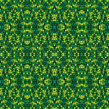 Green abstract geometrical seamless pattern Stock Illustration
