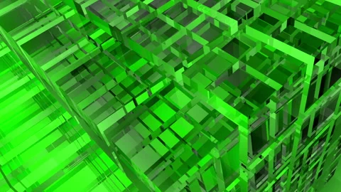 Green Abstract Glass Background Loop Stock Footage 246010592