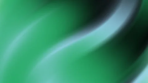 Green Abstract Gradient Background with Smooth Flowing Curves Stock Footage 336035555