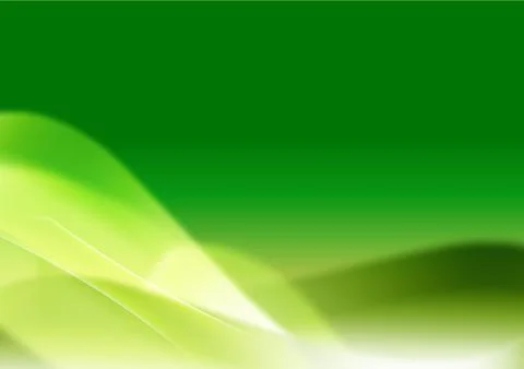 Green Abstract Gradient Wave Background with Soft Light Stock Photos