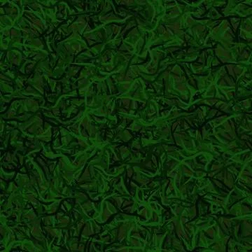 Green abstract grass seamless background of randomly bands and wavy lines Stock Illustration